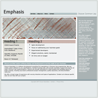 Emphasis of Elements in Web Design